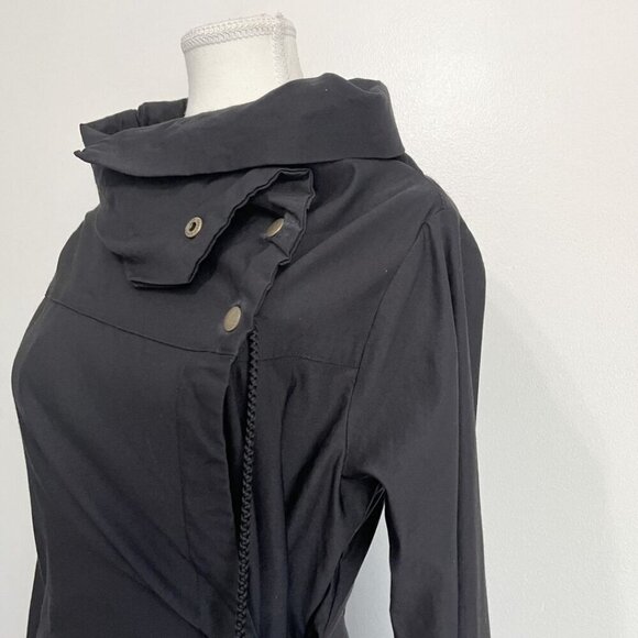 MELOW BY MELISSA BOLDUC ISABEAU HIGH NECK TIE WAIST JACKET IN BLACK - S - Picture 6 of 13